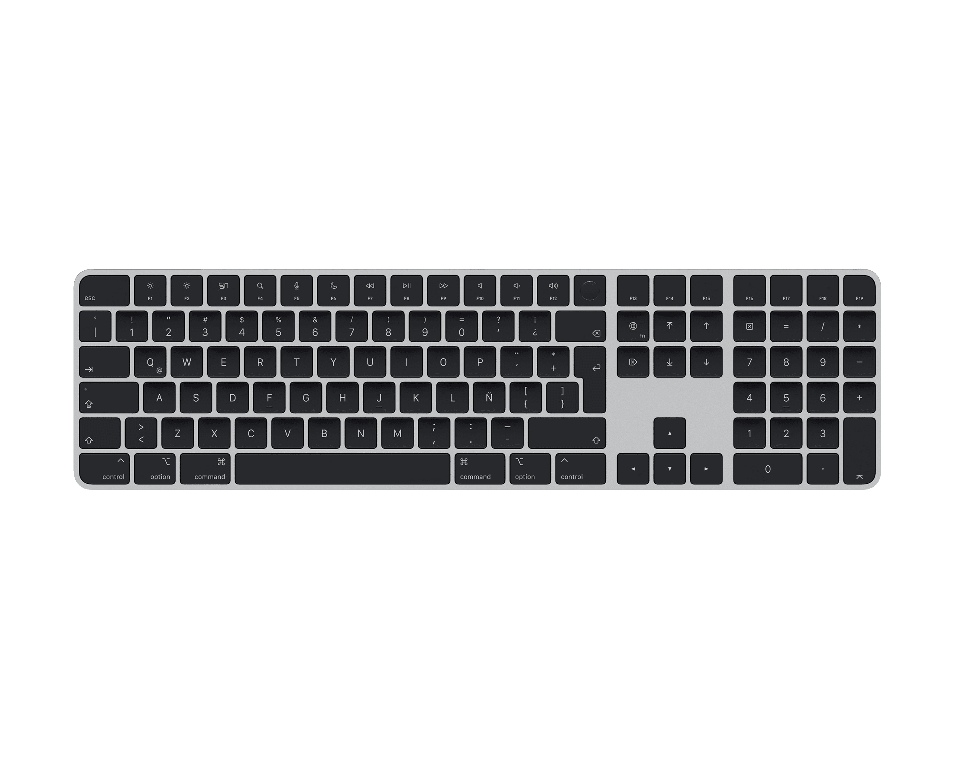 Magic Keyboard con Touch ID y teclado numérico (Negro)