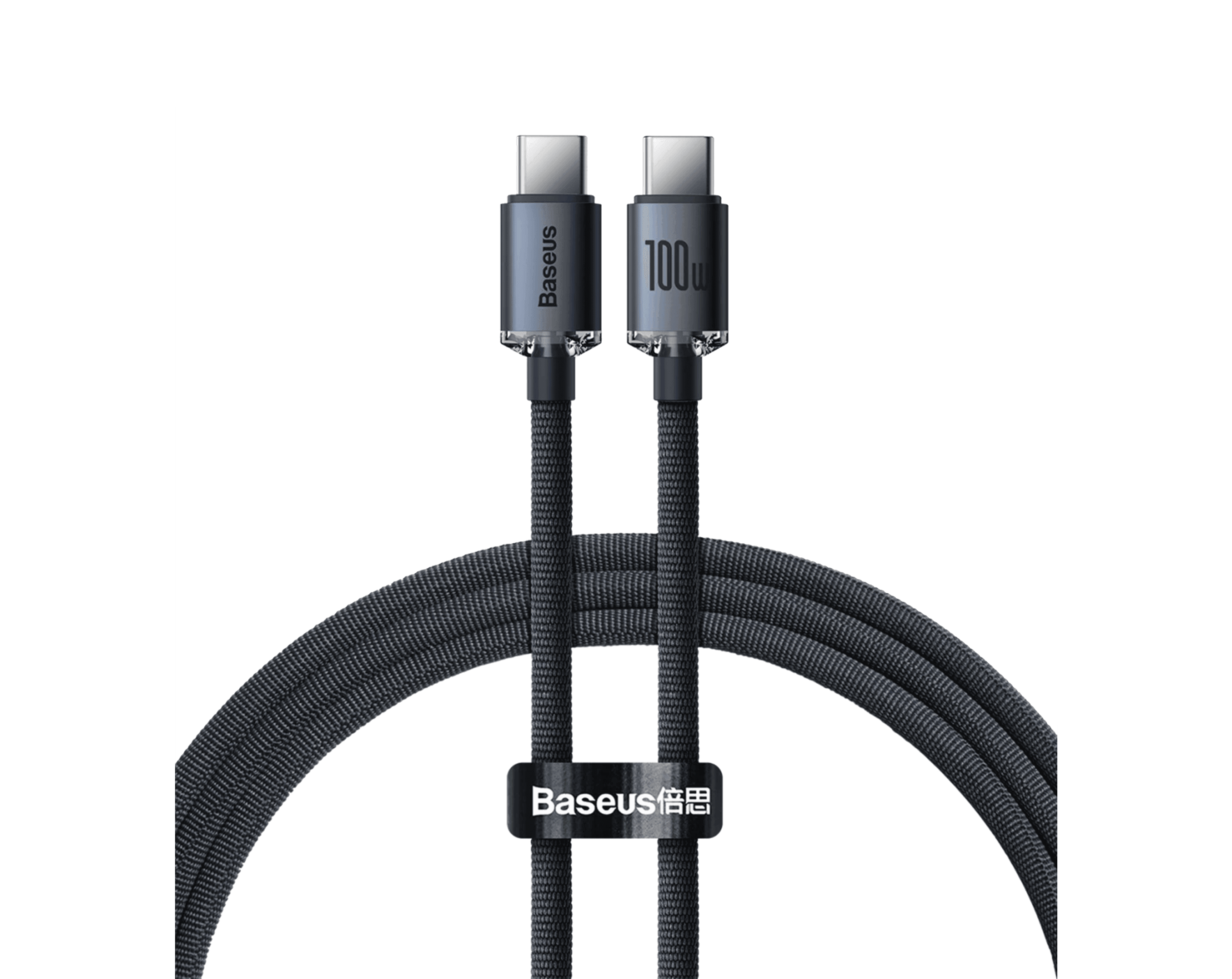 Cable USB-C a USB-C Crystal 1.2m 100W – Baseus