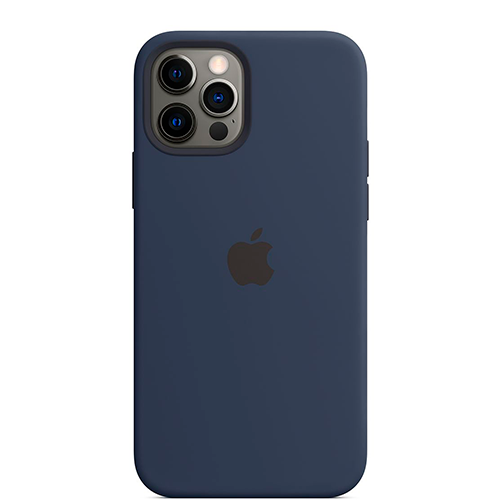 Funda MagSafe transparente y metal iPhone 12 Pro Max (azul) 